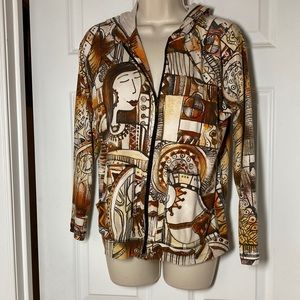 Chicos Hooded Lightweight Jacket